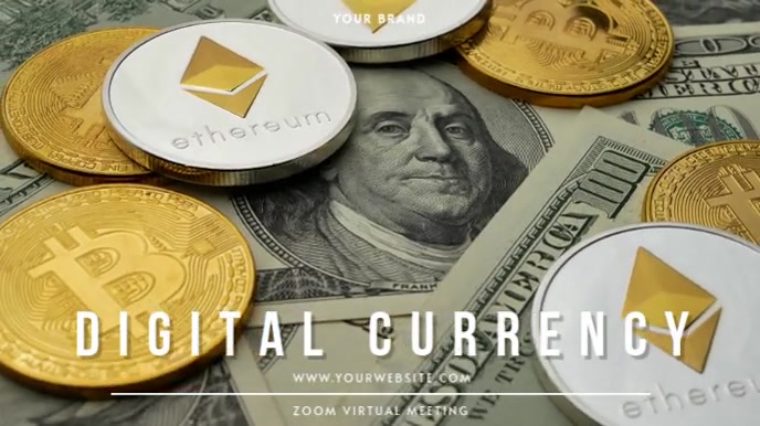ZOOM VIRTUAL BACKGROUND | CRYPTOCURRENCY Presentazione (16:9) template